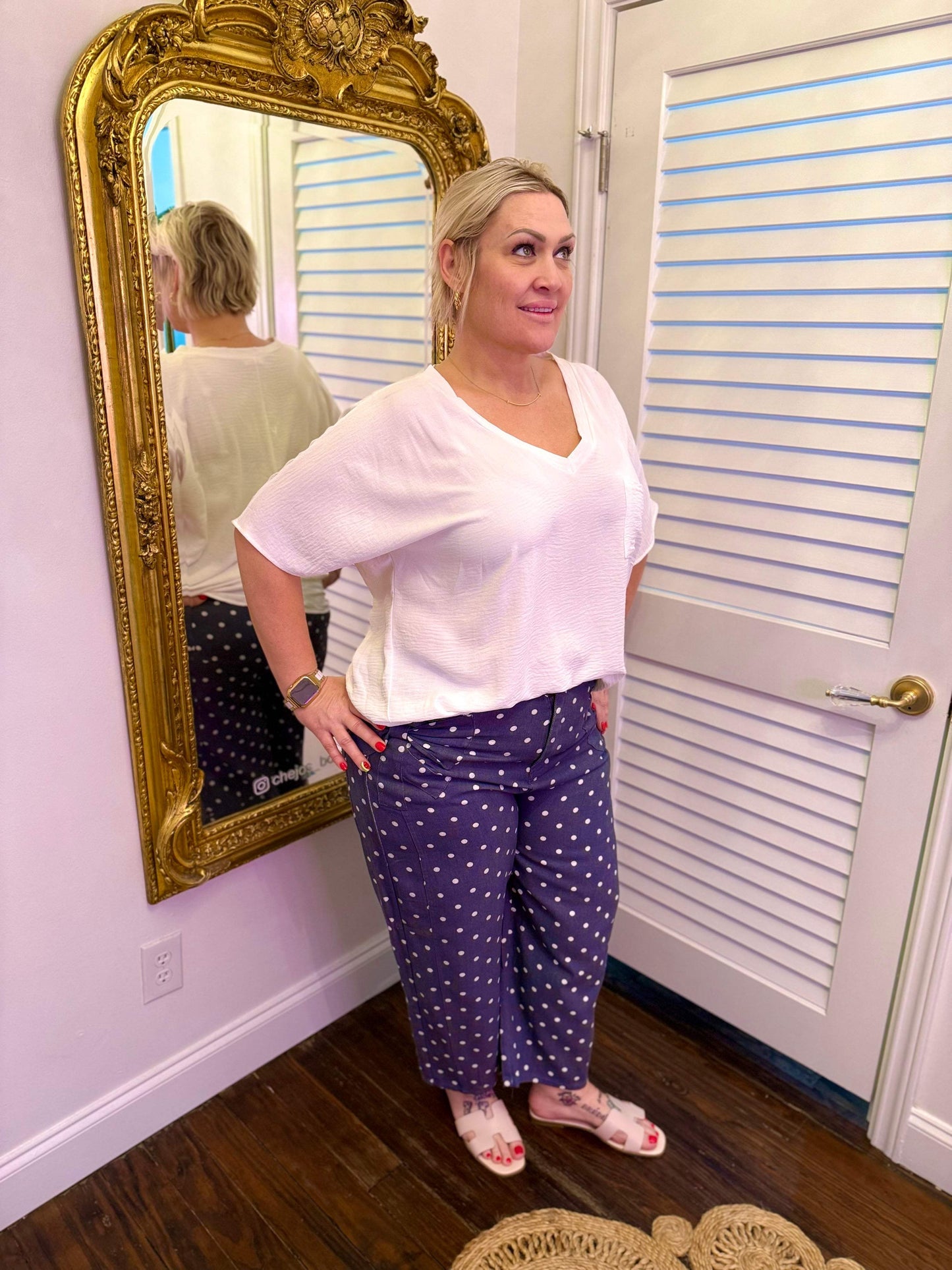 Roxie High Rise Polka Dot Bow Jeans | PLUS SIZE AVAILABLE
