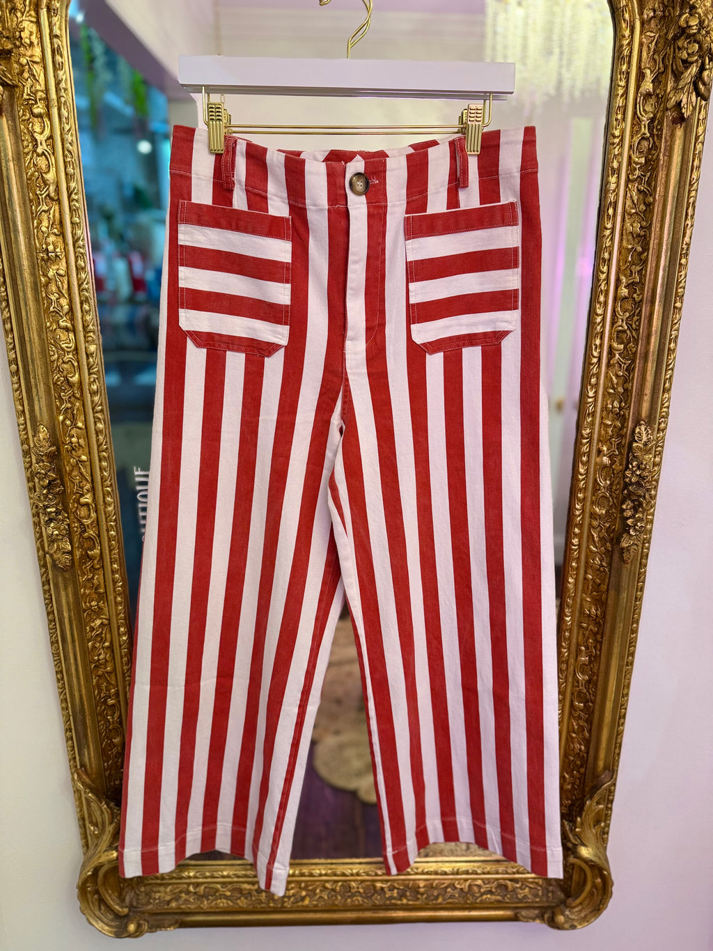 Presley Striped Straight Leg Pants
