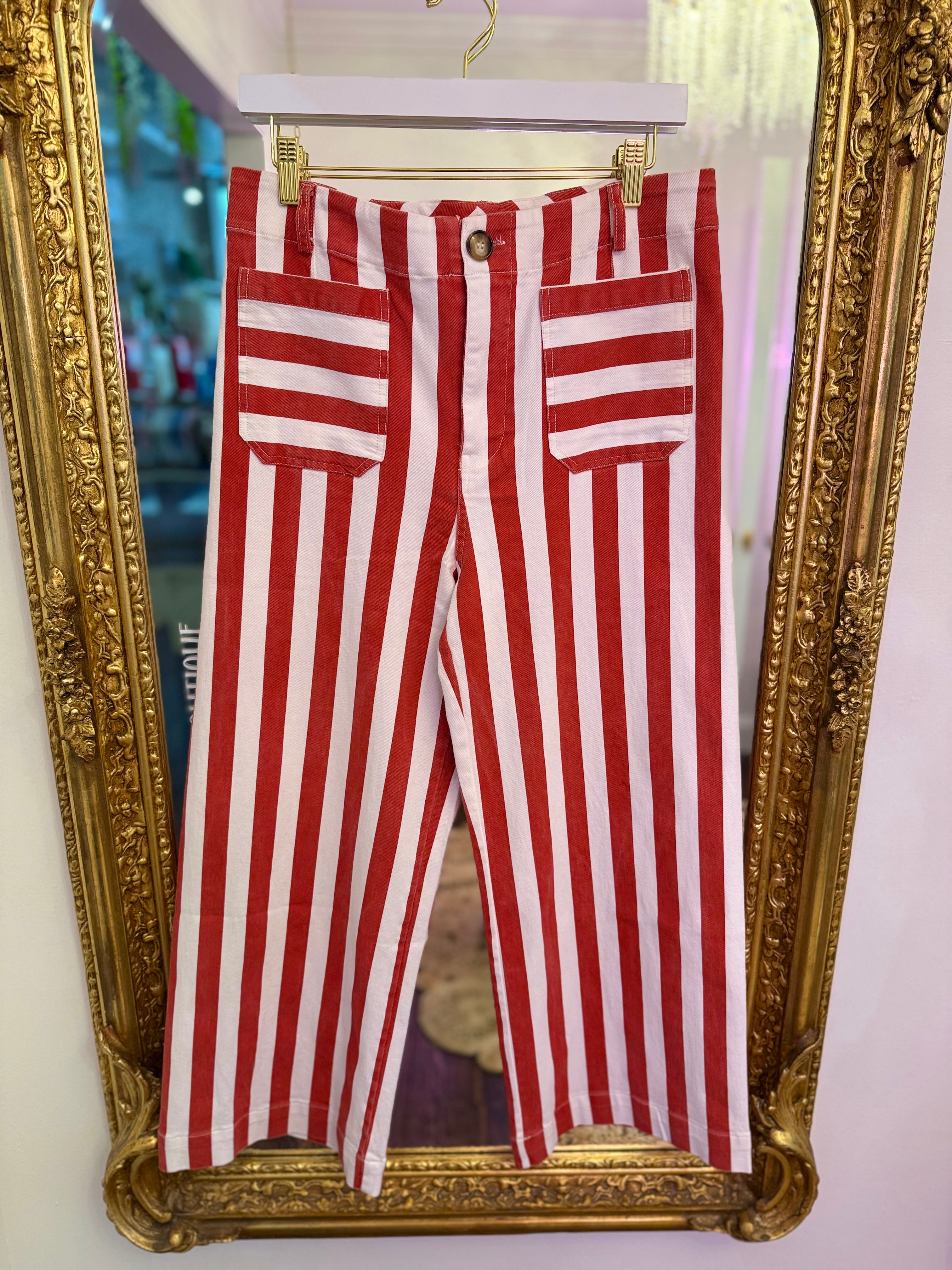 Presley Striped Straight Leg Pants