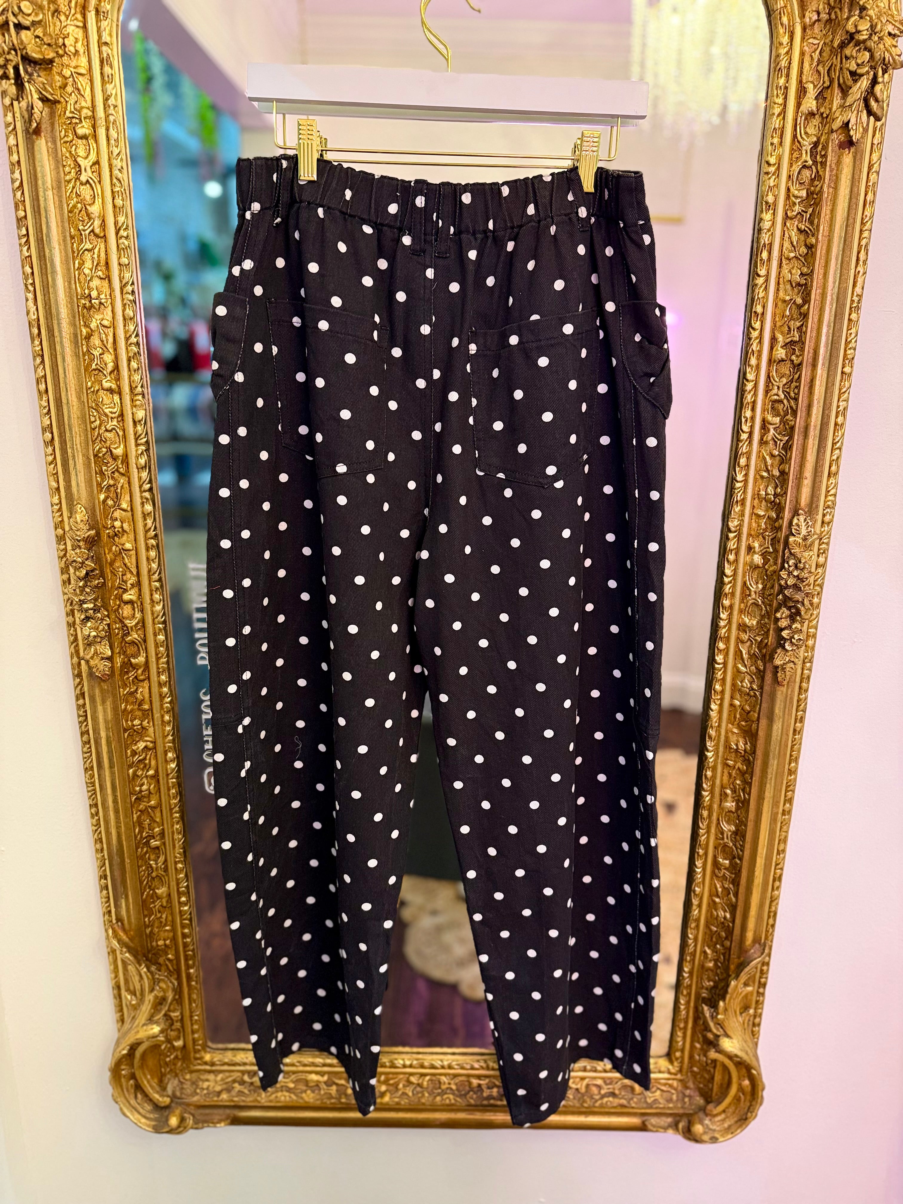 Roxie High Rise Polka Dot Bow Jeans | PLUS SIZE AVAILABLE