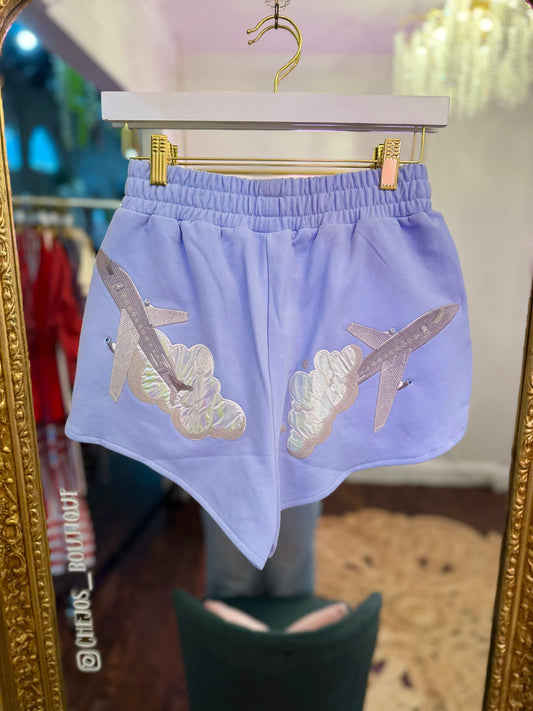 Blue Airplanes in Sky Short | Queen of Sparkles