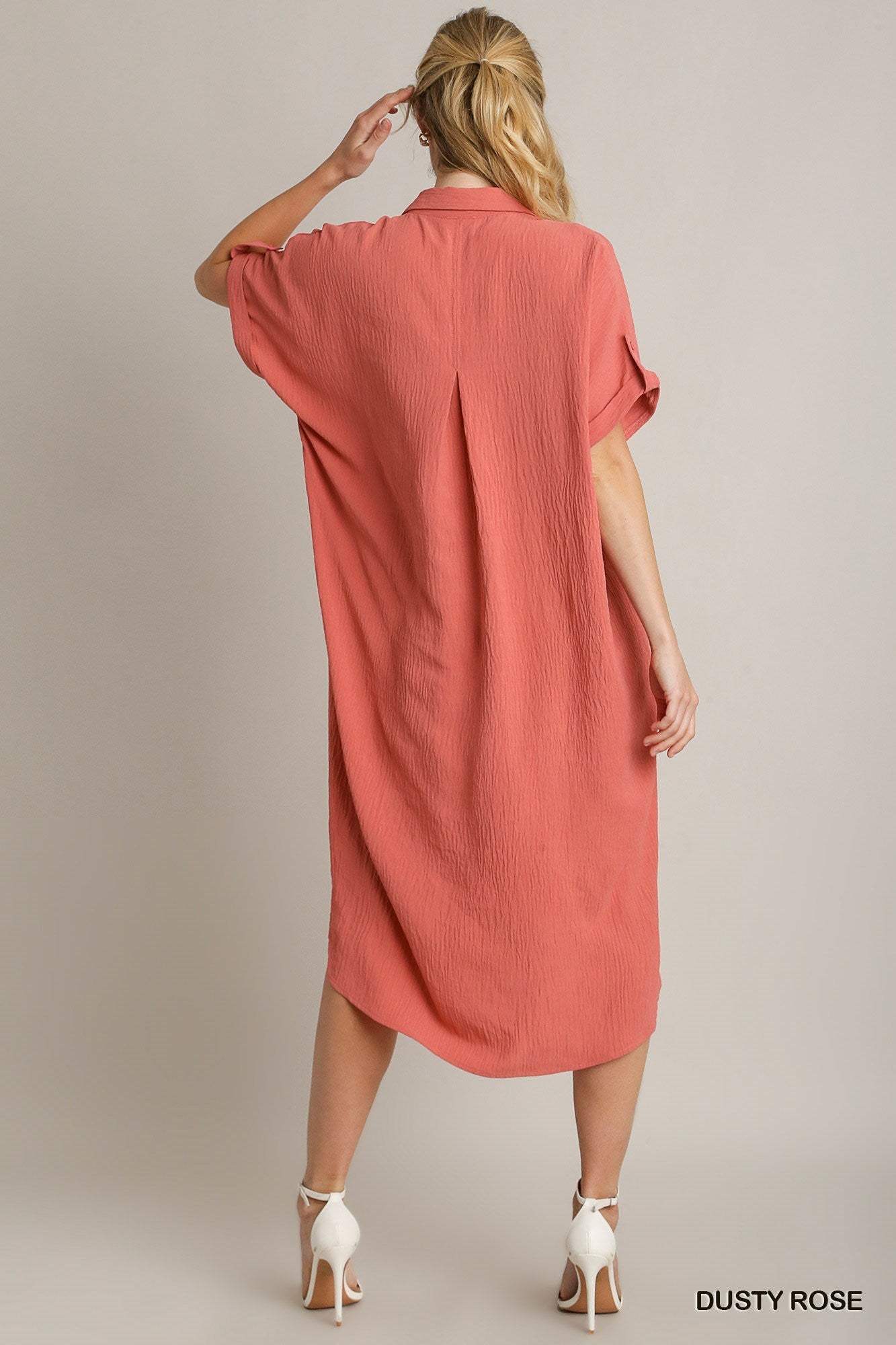 Darla Solid Hem Midi Dress