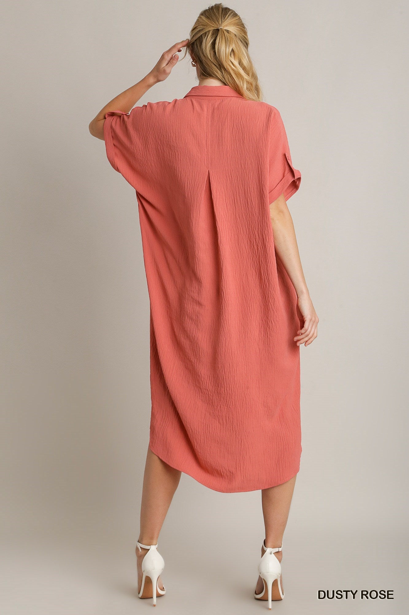 Darla Solid Hem Midi Dress