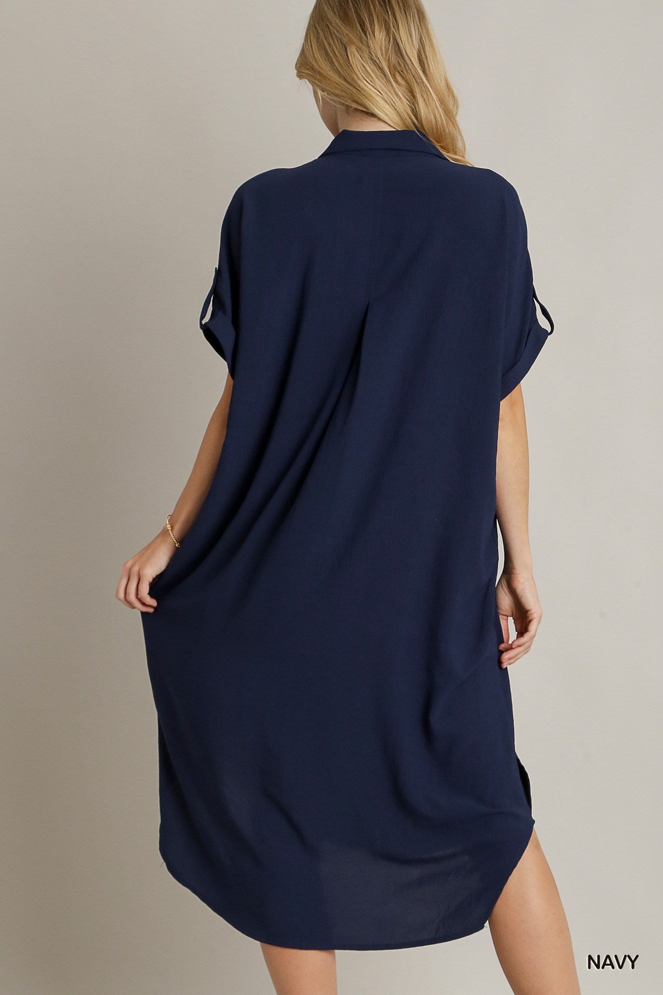 Darla Solid Hem Midi Dress