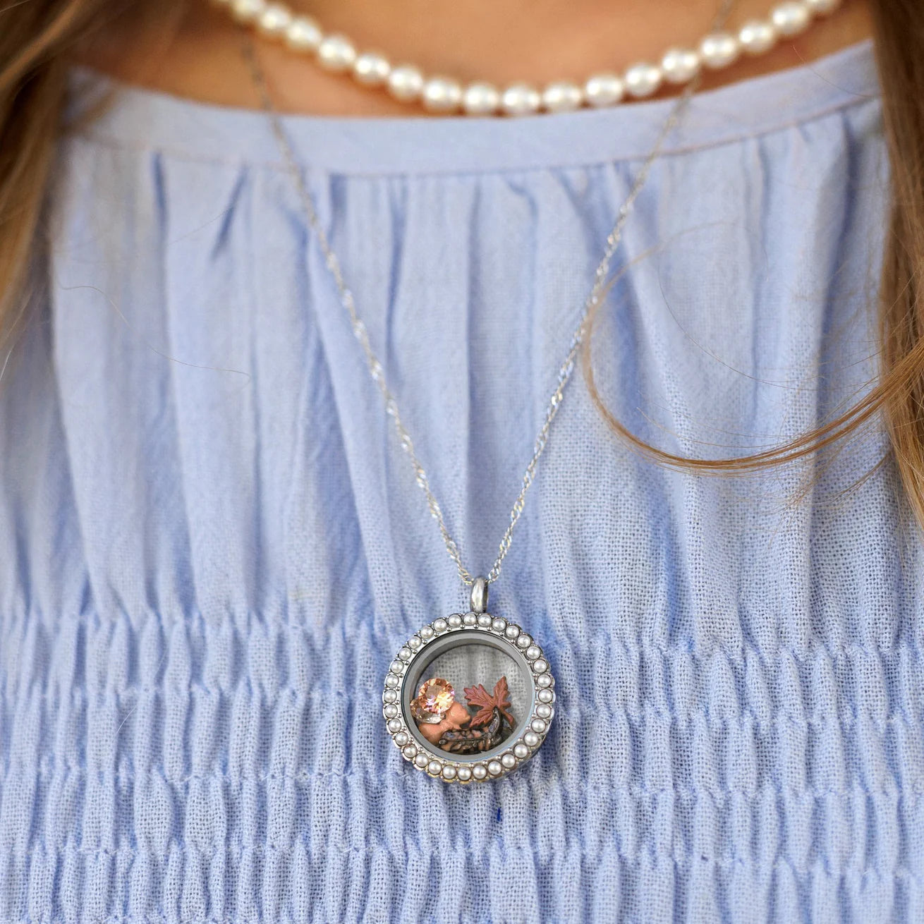 Pearl Crystal Living Lock