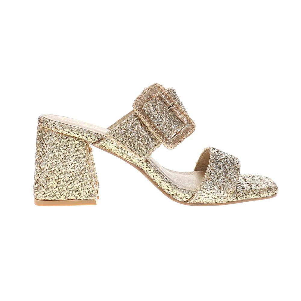 Lucy Metallic Gold Heel