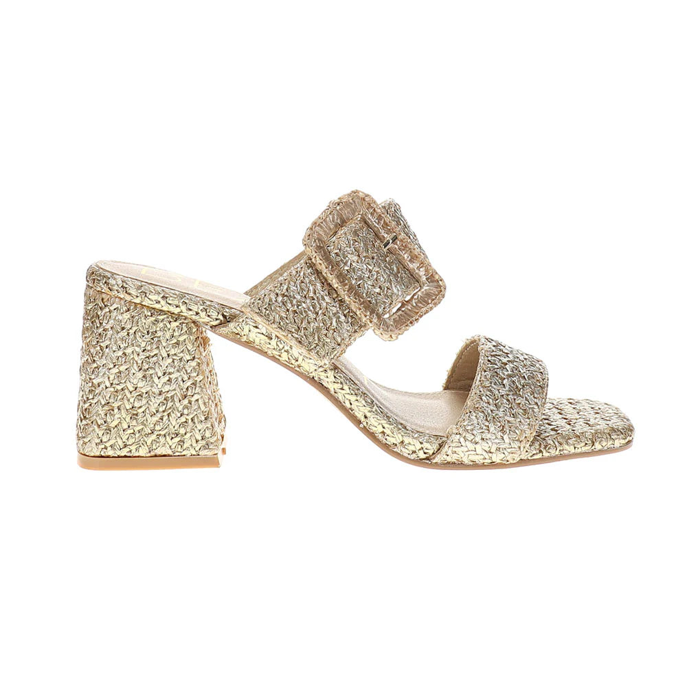 Lucy Metallic Gold Heel