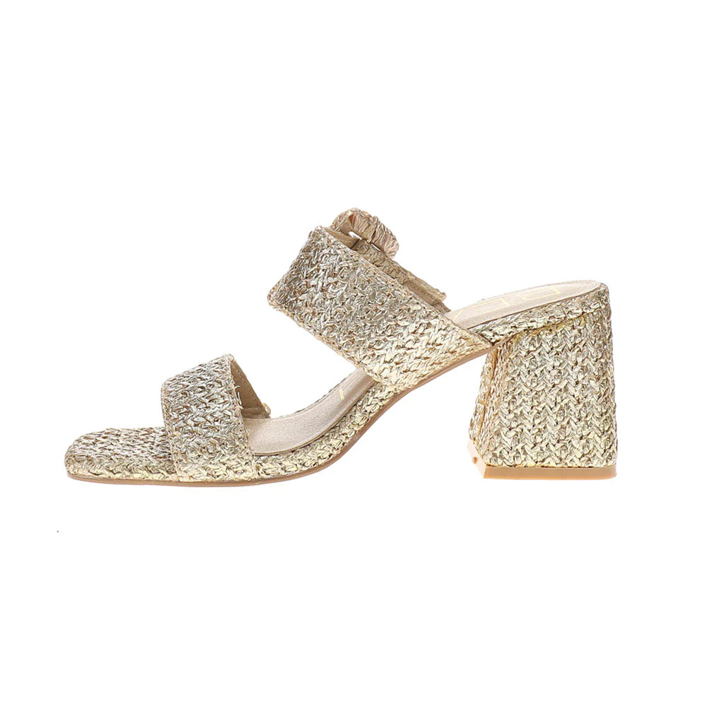 Lucy Metallic Gold Heel