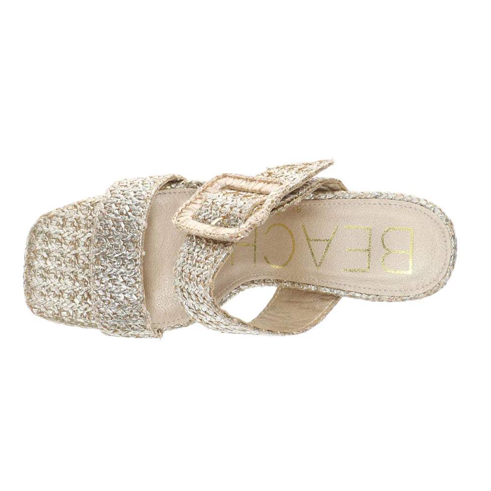 Lucy Metallic Gold Heel