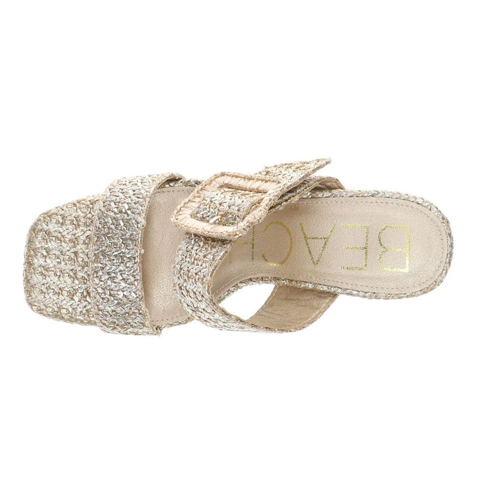Lucy Metallic Gold Heel