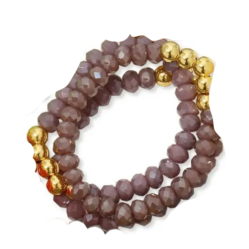 Crystal Rings W/ Bead Accents