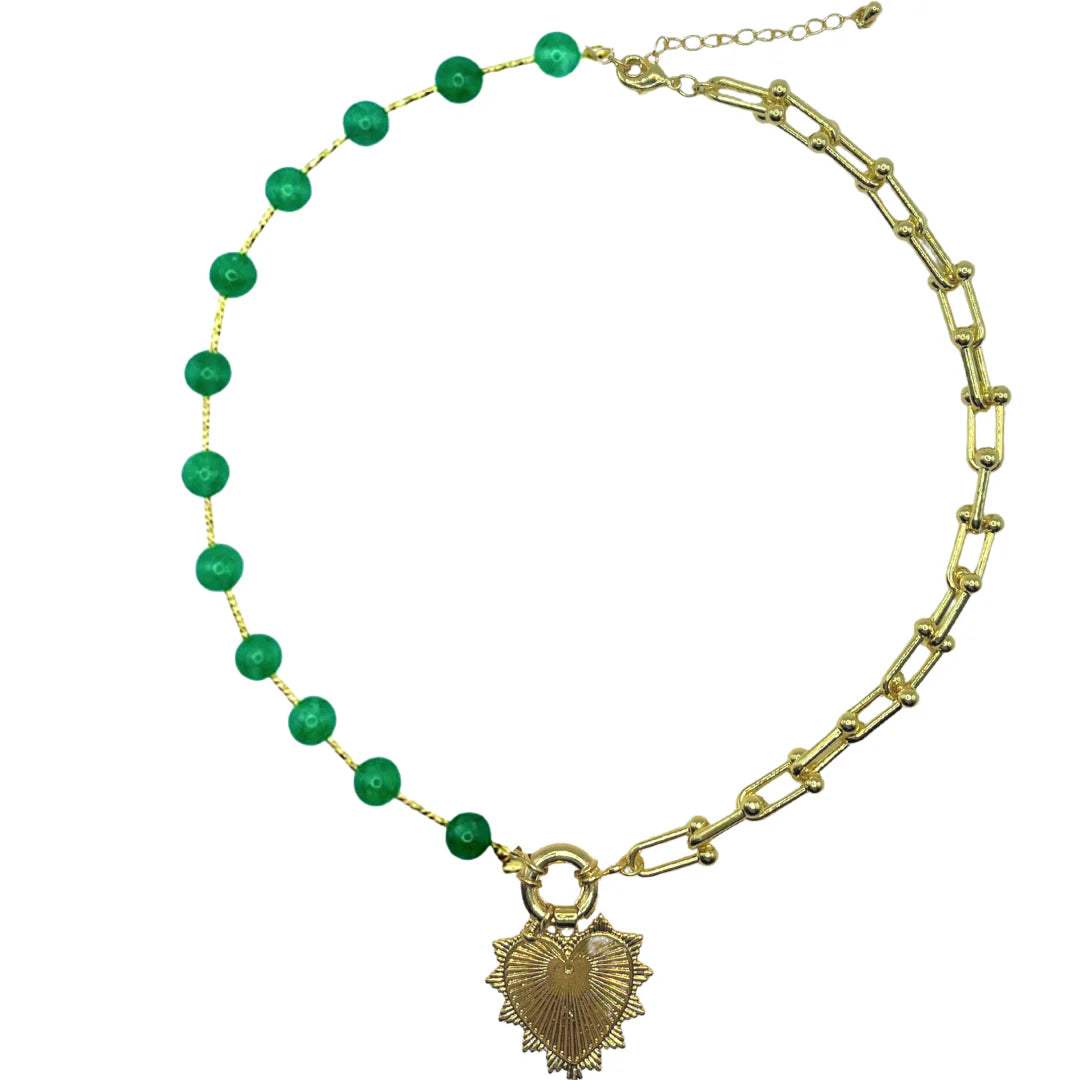 Intricate Heart Charm Necklace
