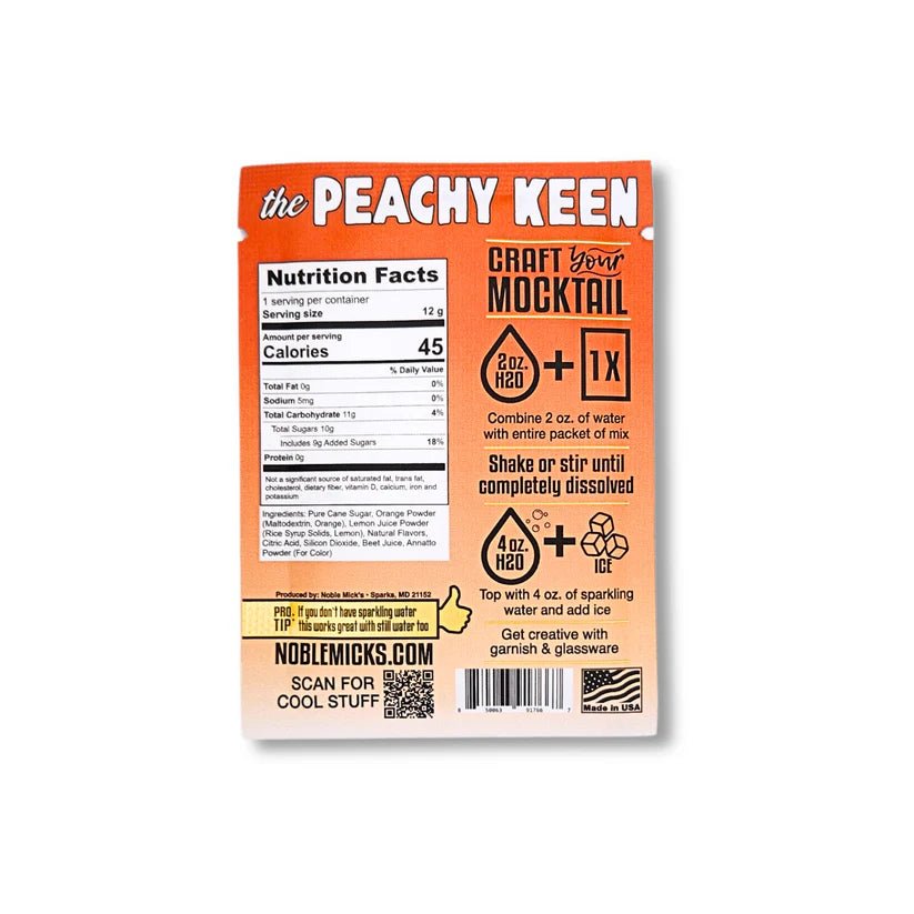 Noble Mick's Single Serve Craft Mocktail Packet