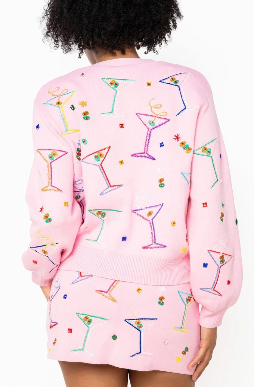Pink Martini Button Up Cardigan | Queen of Sparkles