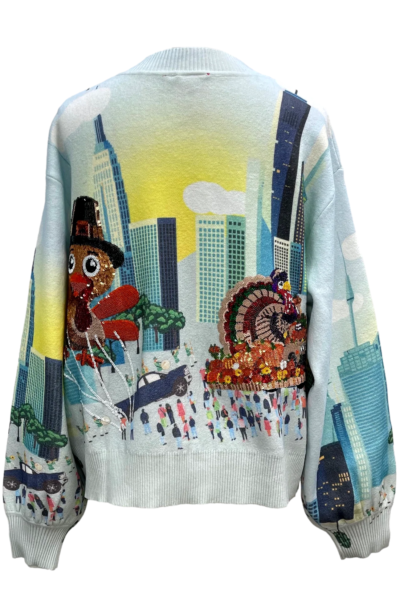 Multi Thanksgiving Parade Button Up Cardigan | Queen of Sparkles