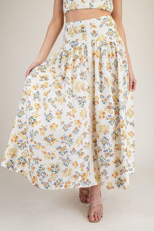 Garden Reverie Maxi Skirt