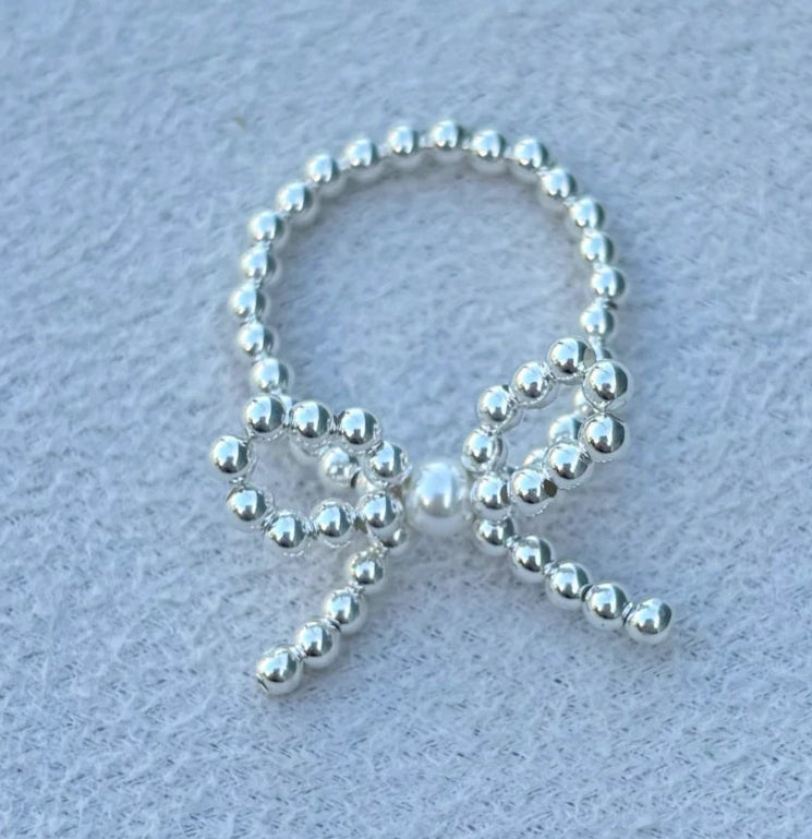 Beaded Bow Rings