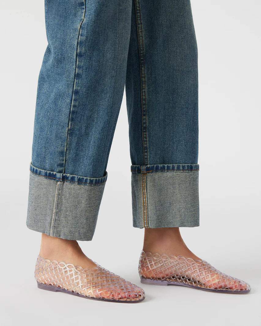 Grove Tan Rhinestone Mesh Ballet Flat