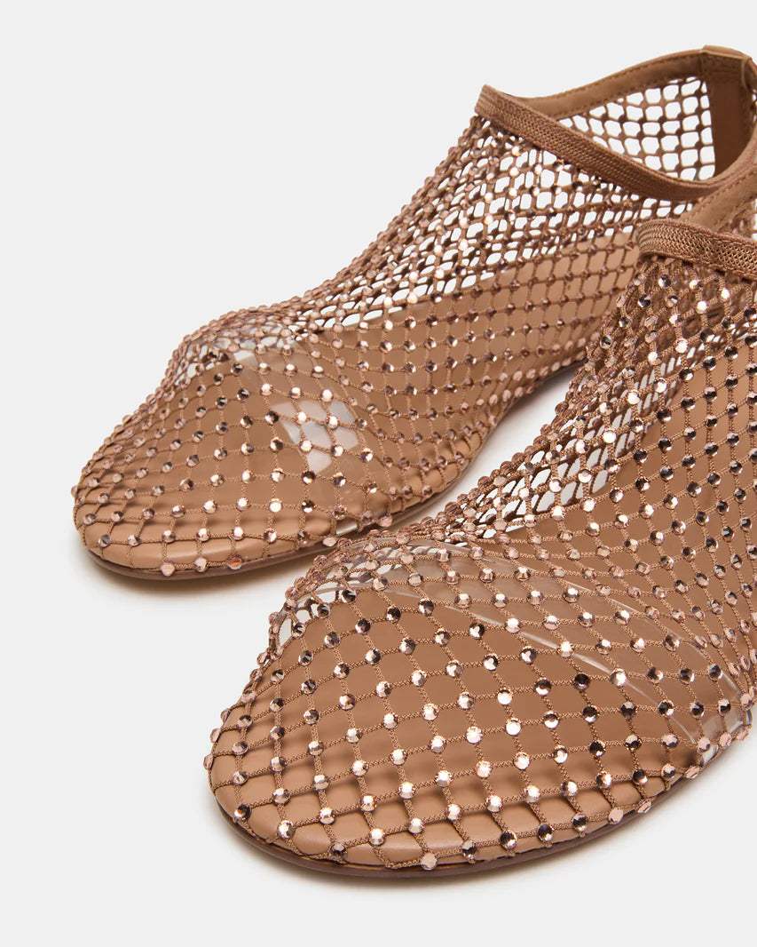 Mino Blush Rhinestone Ballet Flats