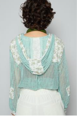 Meadow Bloom Crochet Hoodie