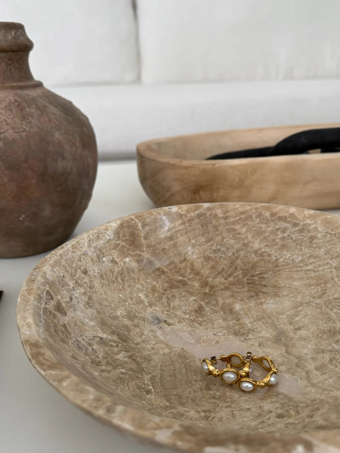 Harlee Hoop Earrings  | Water Resistant - Chansutt Pearls