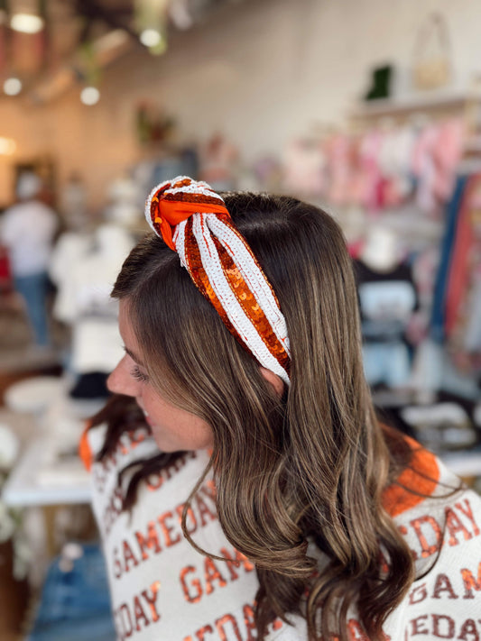 Striped Sequin Headband