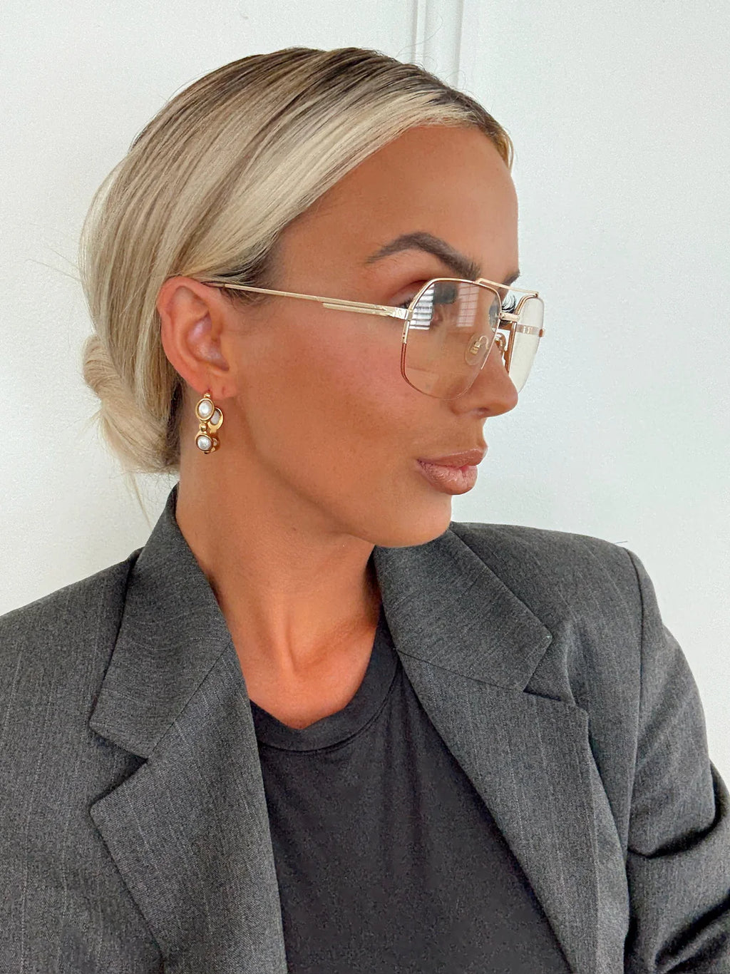 Harlee Hoop Earrings  | Water Resistant - Chansutt Pearls