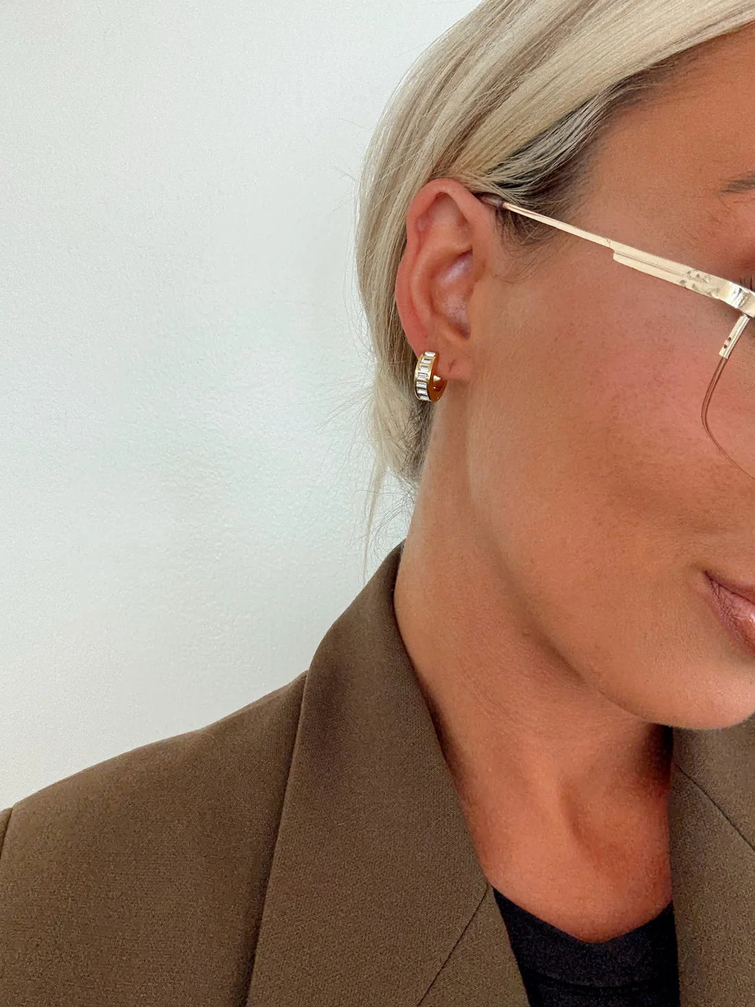 Ashley Huggie Earrings | Water Resistant - Chansutt Pearls