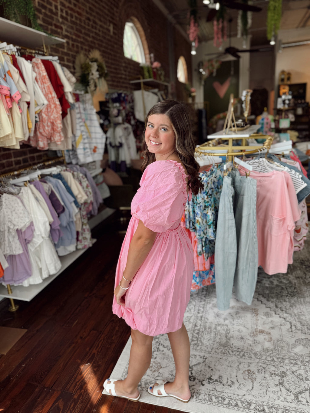 Gabriella Sweetheart Bubble Mini Dress