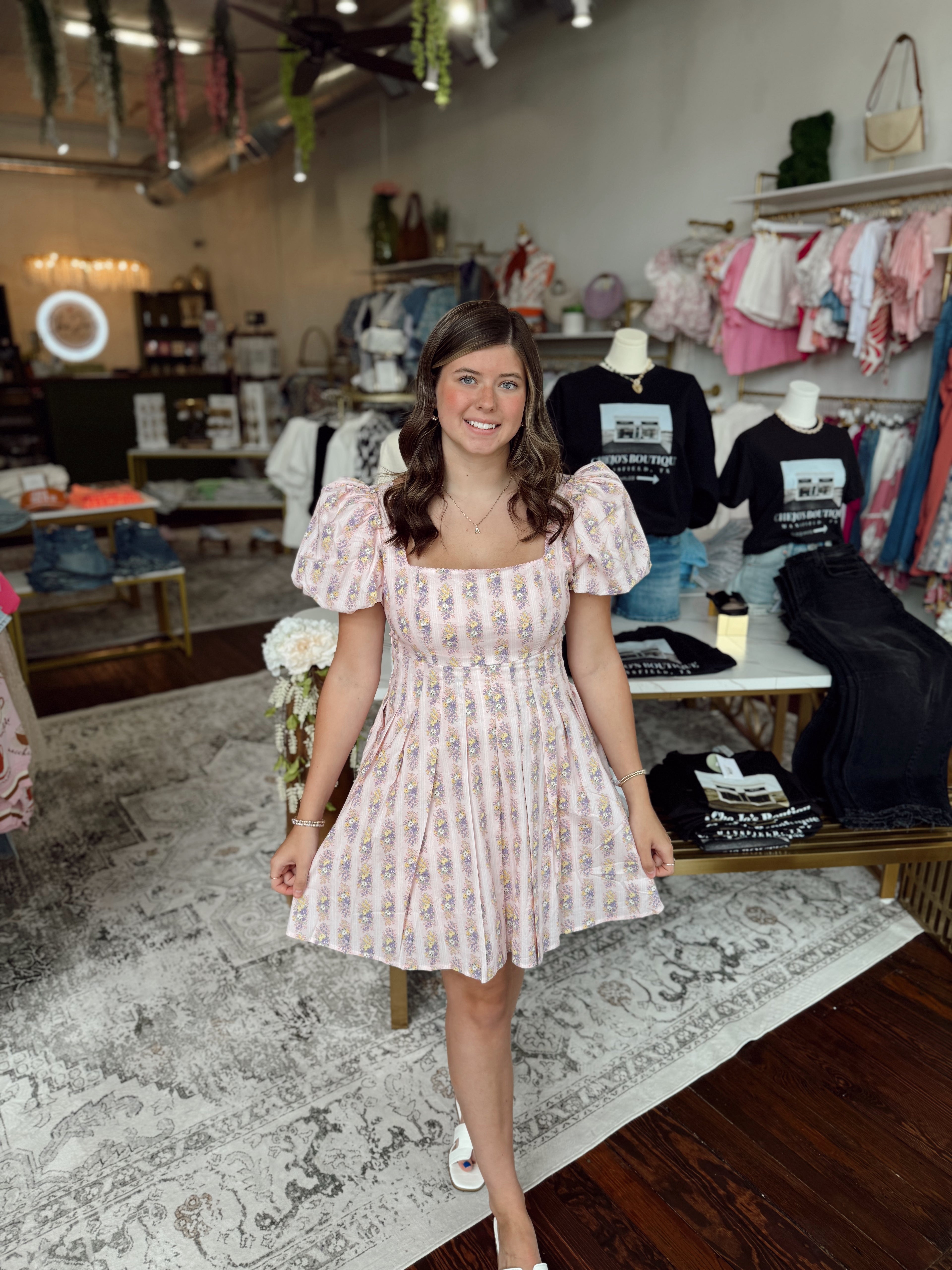 Abigail Floral Puff Sleeve Dress