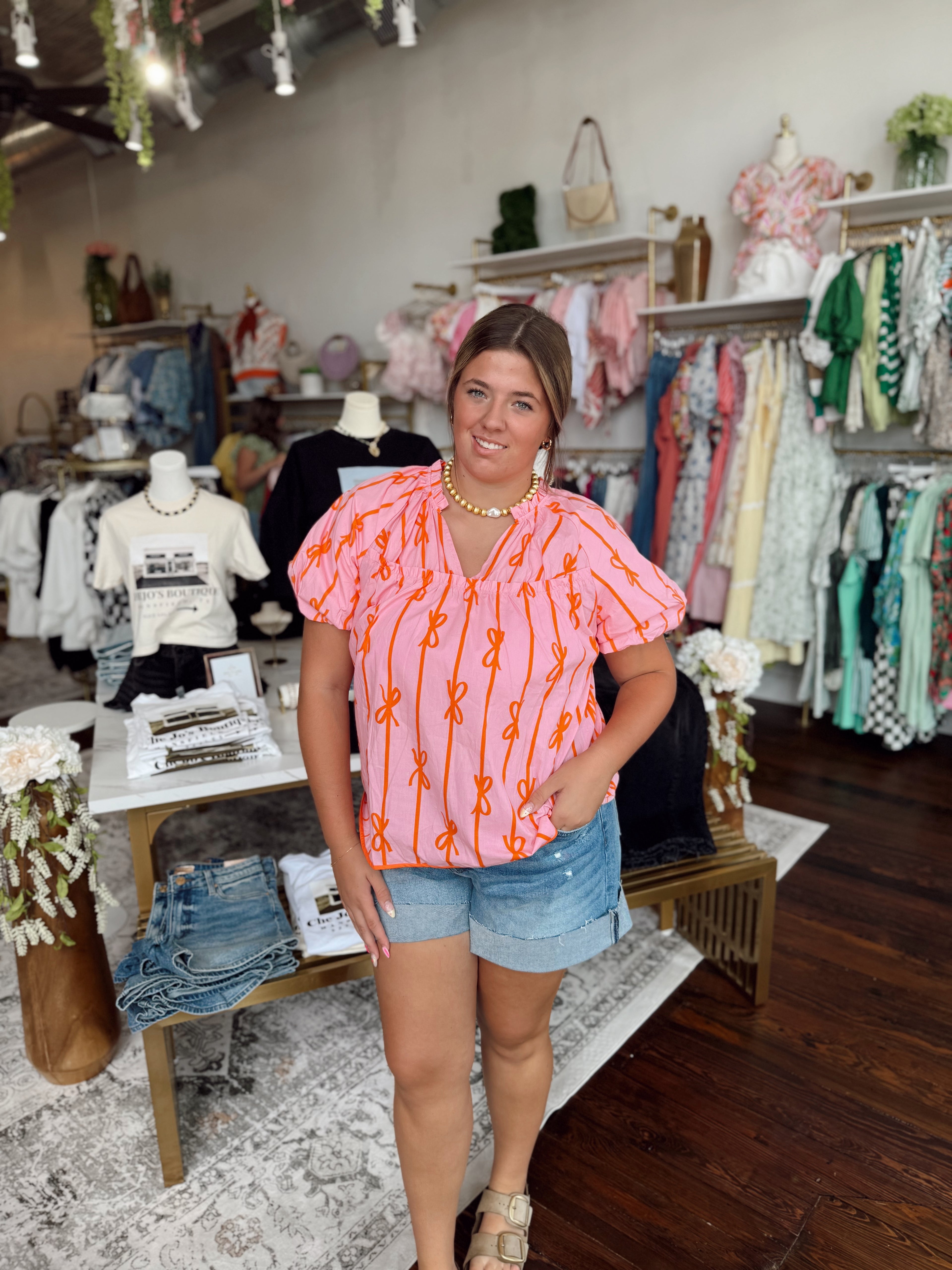 PLUS SIZE | Everleigh Bow Blouse