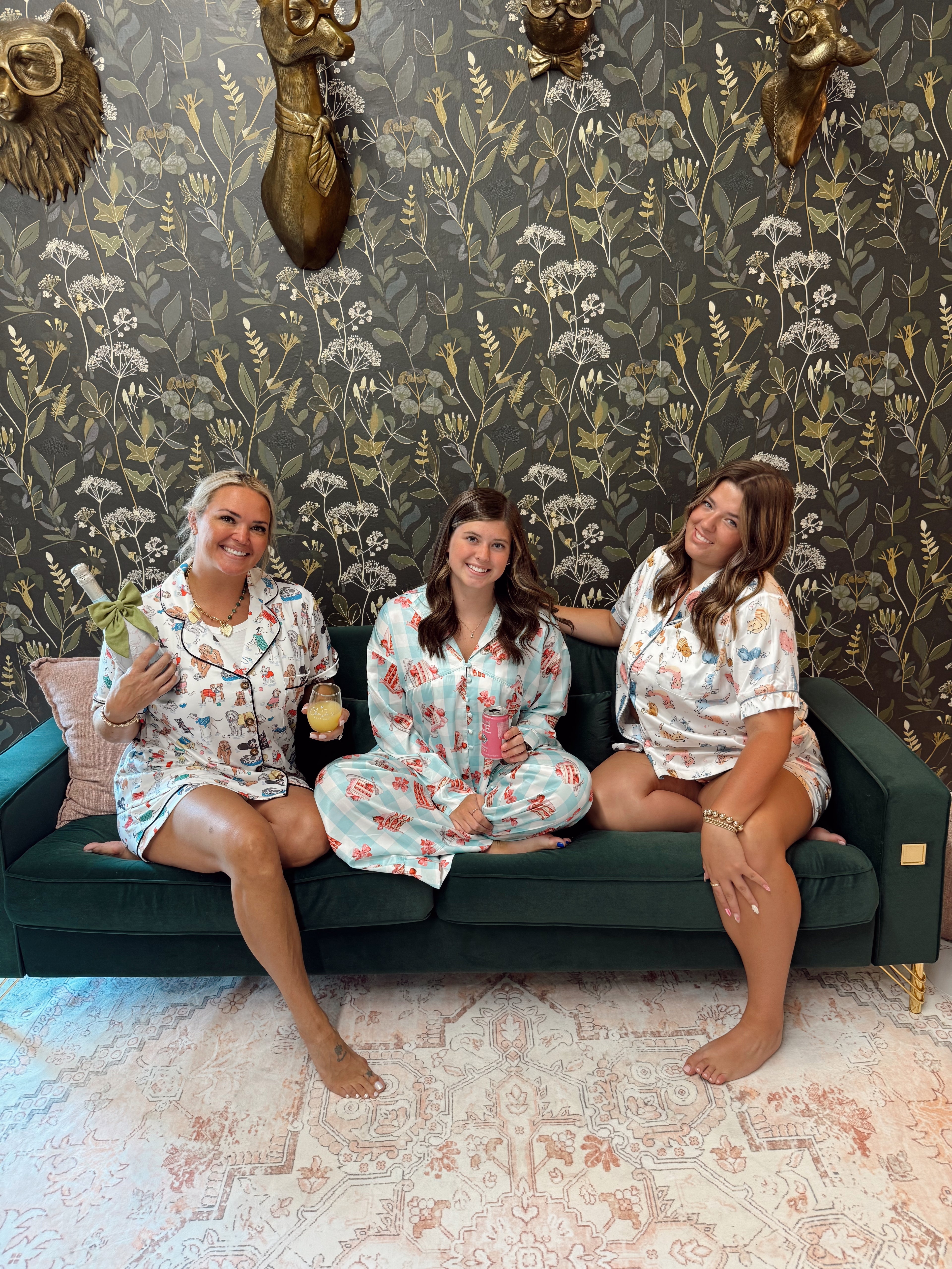 Lovely Cats Satin Pajama Set