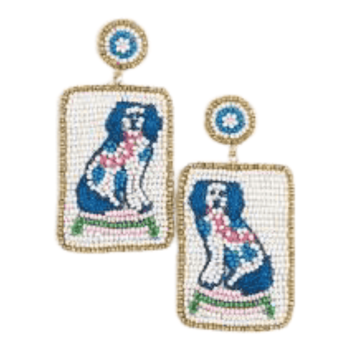 Lucky Tile Mahjong Statement Earrings