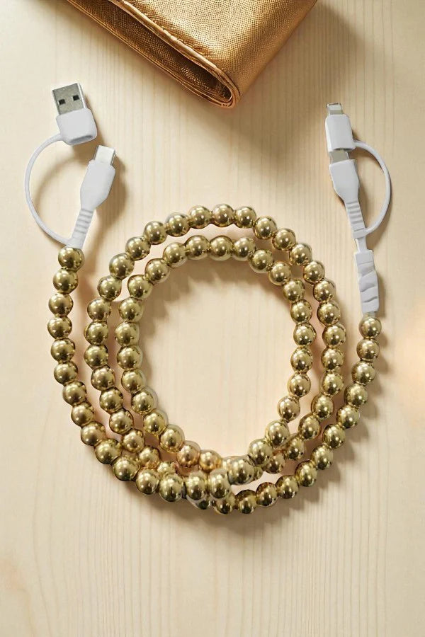 Beaded Pearl Phone Charger