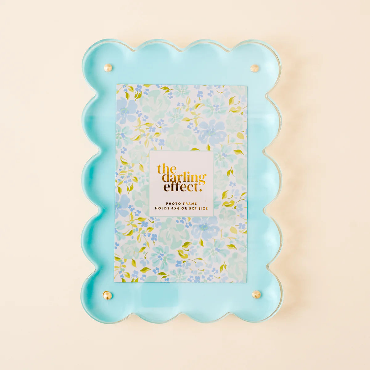 Rectangle Scalloped Acrylic Frame