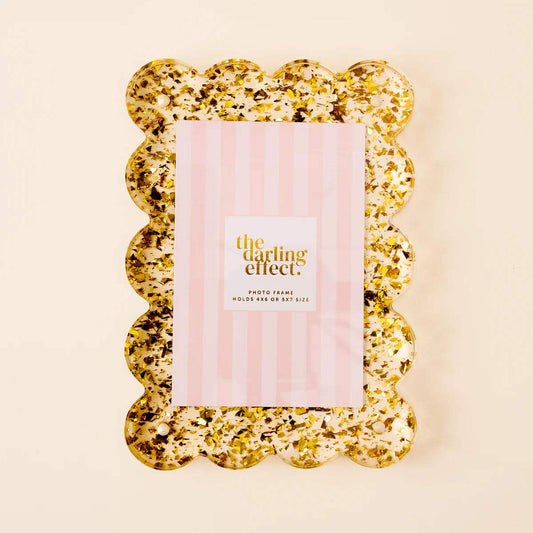Rectangle Scalloped Acrylic Frame