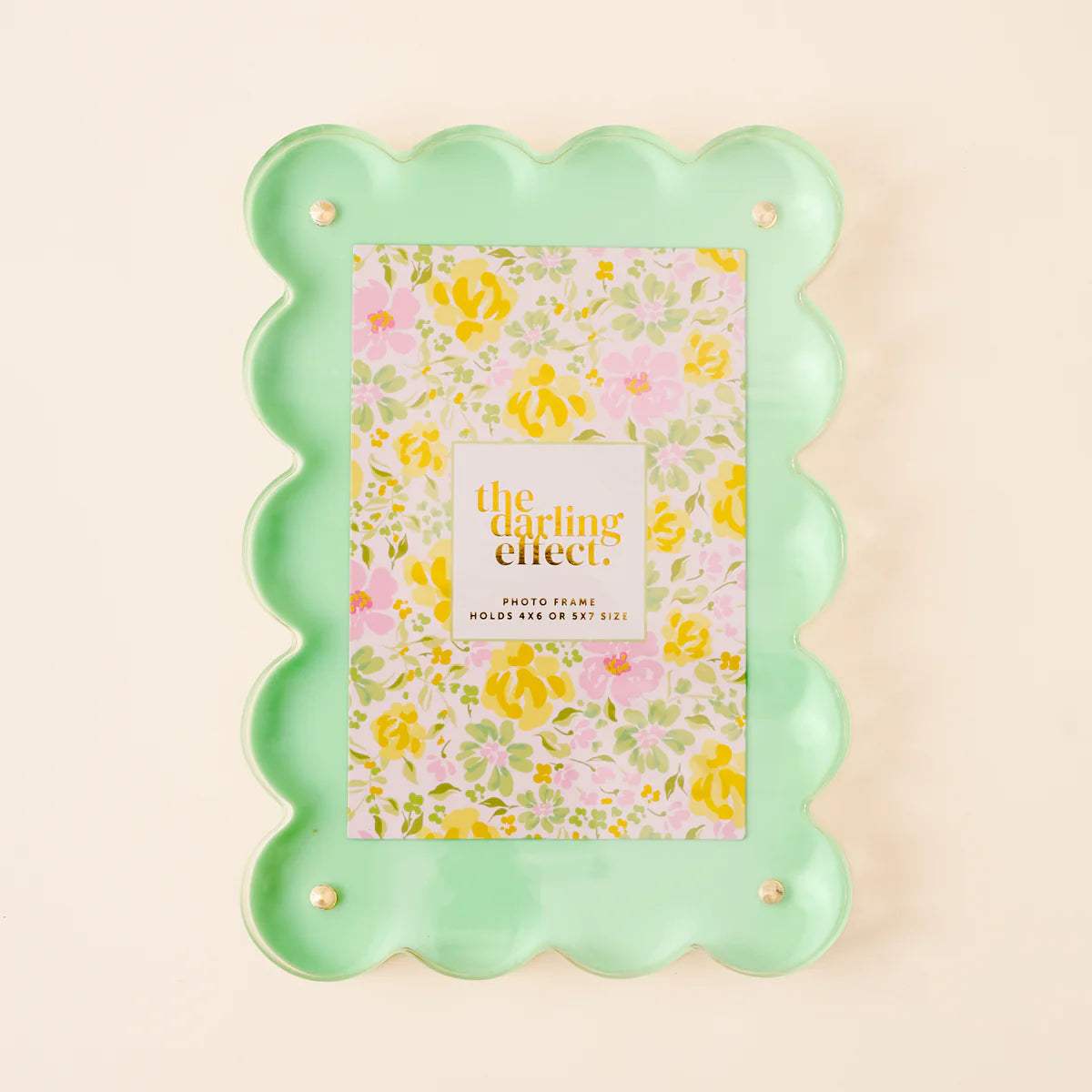 Rectangle Scalloped Acrylic Frame