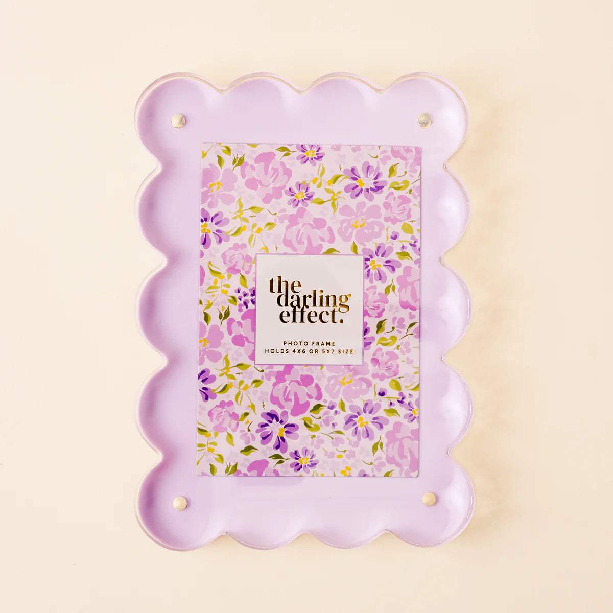 Rectangle Scalloped Acrylic Frame