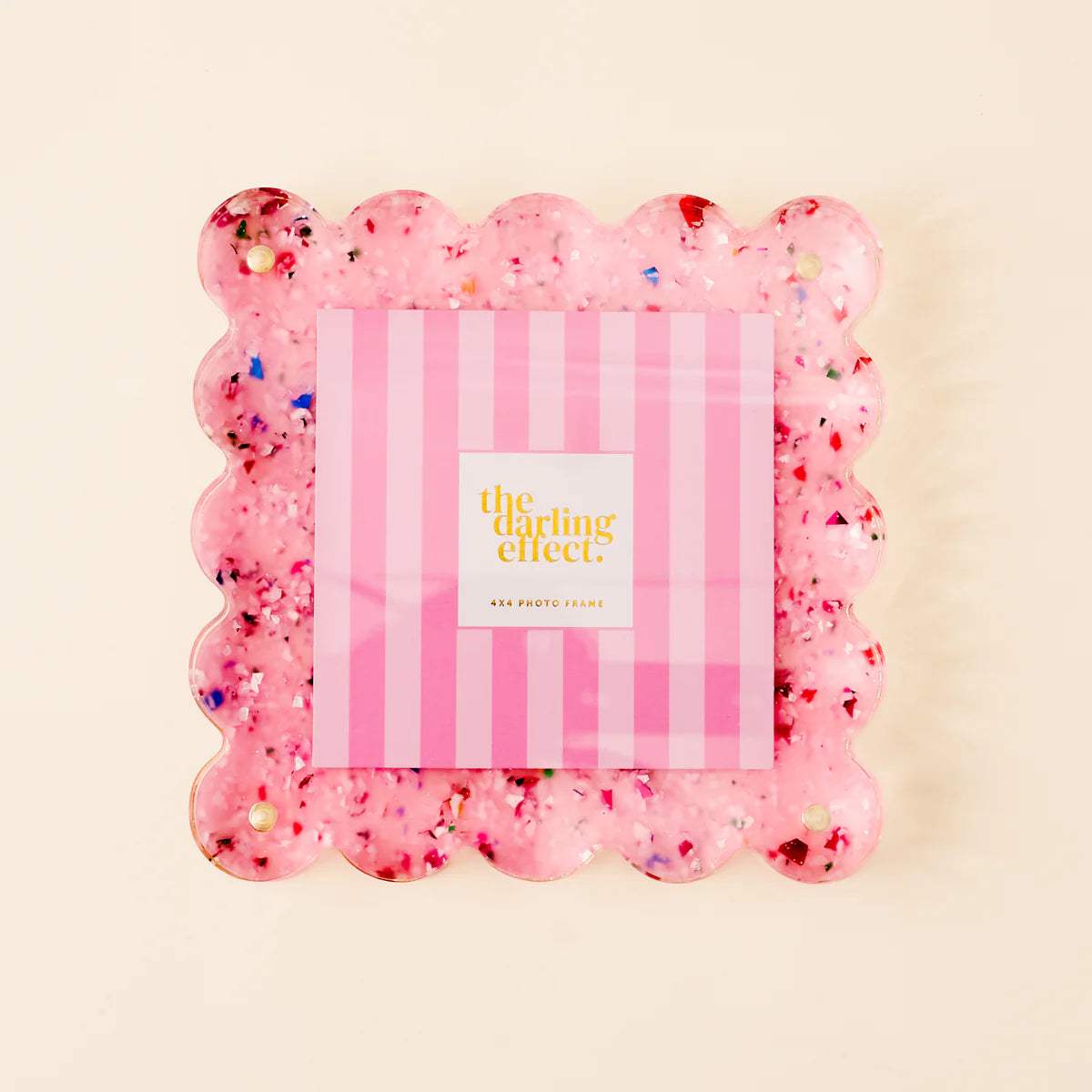 Square Scalloped Acrylic Frame