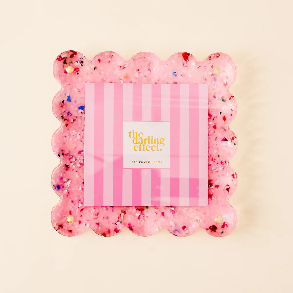 Square Scalloped Acrylic Frame