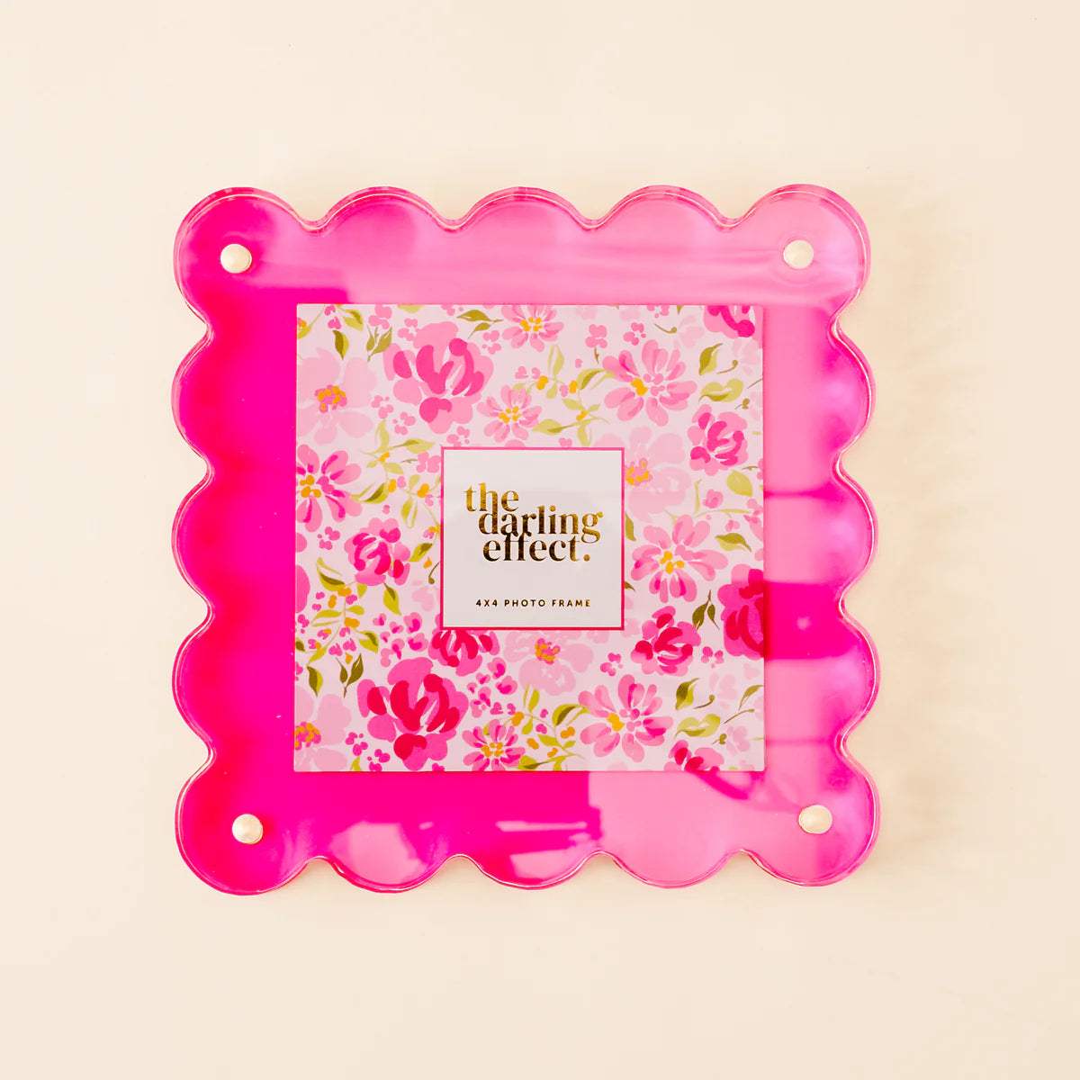 Square Scalloped Acrylic Frame