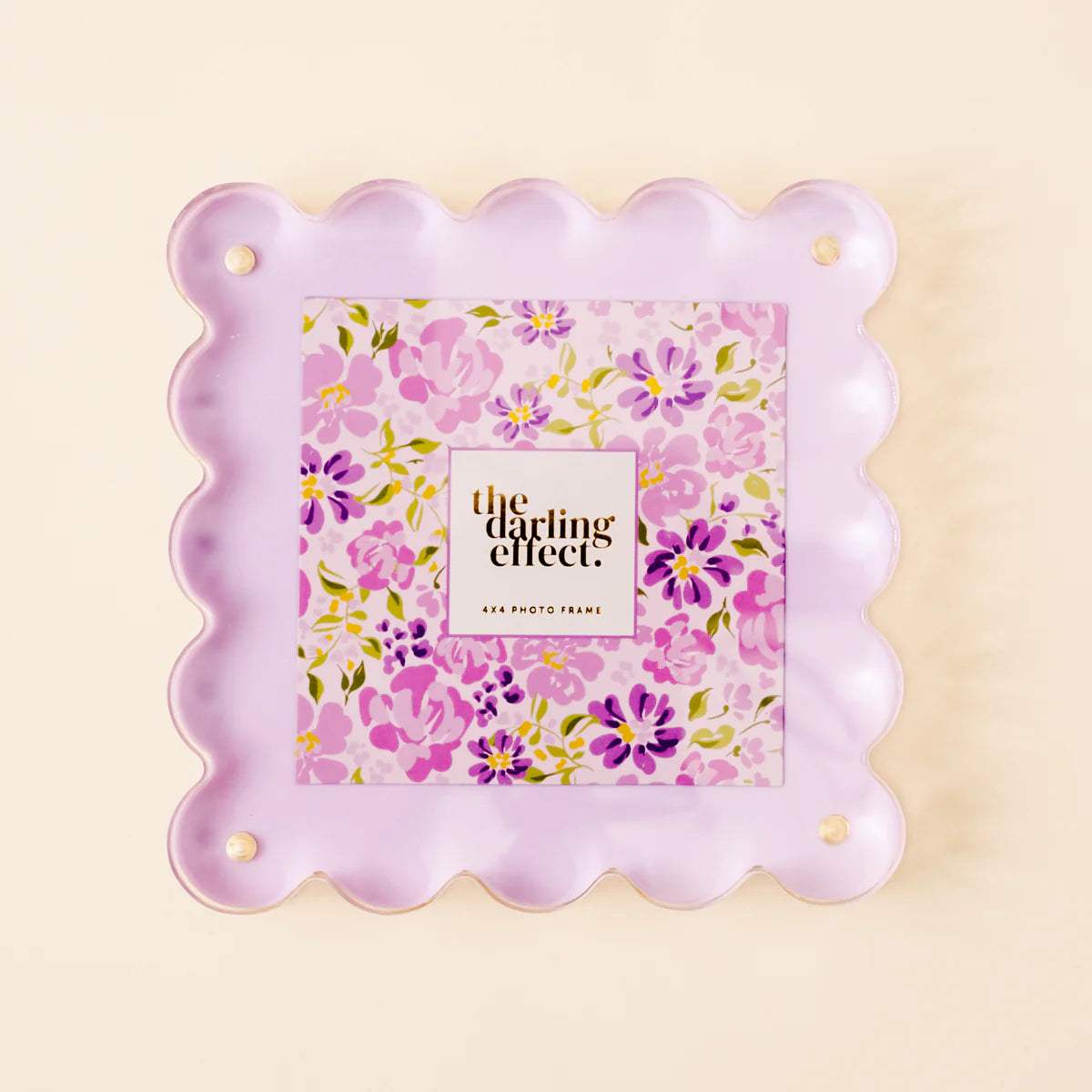 Square Scalloped Acrylic Frame