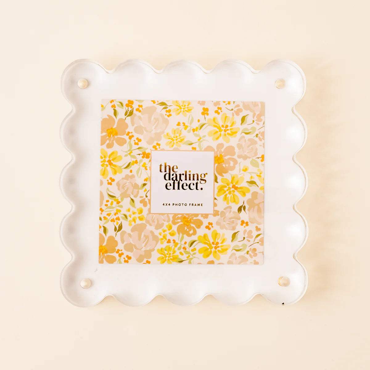 Square Scalloped Acrylic Frame