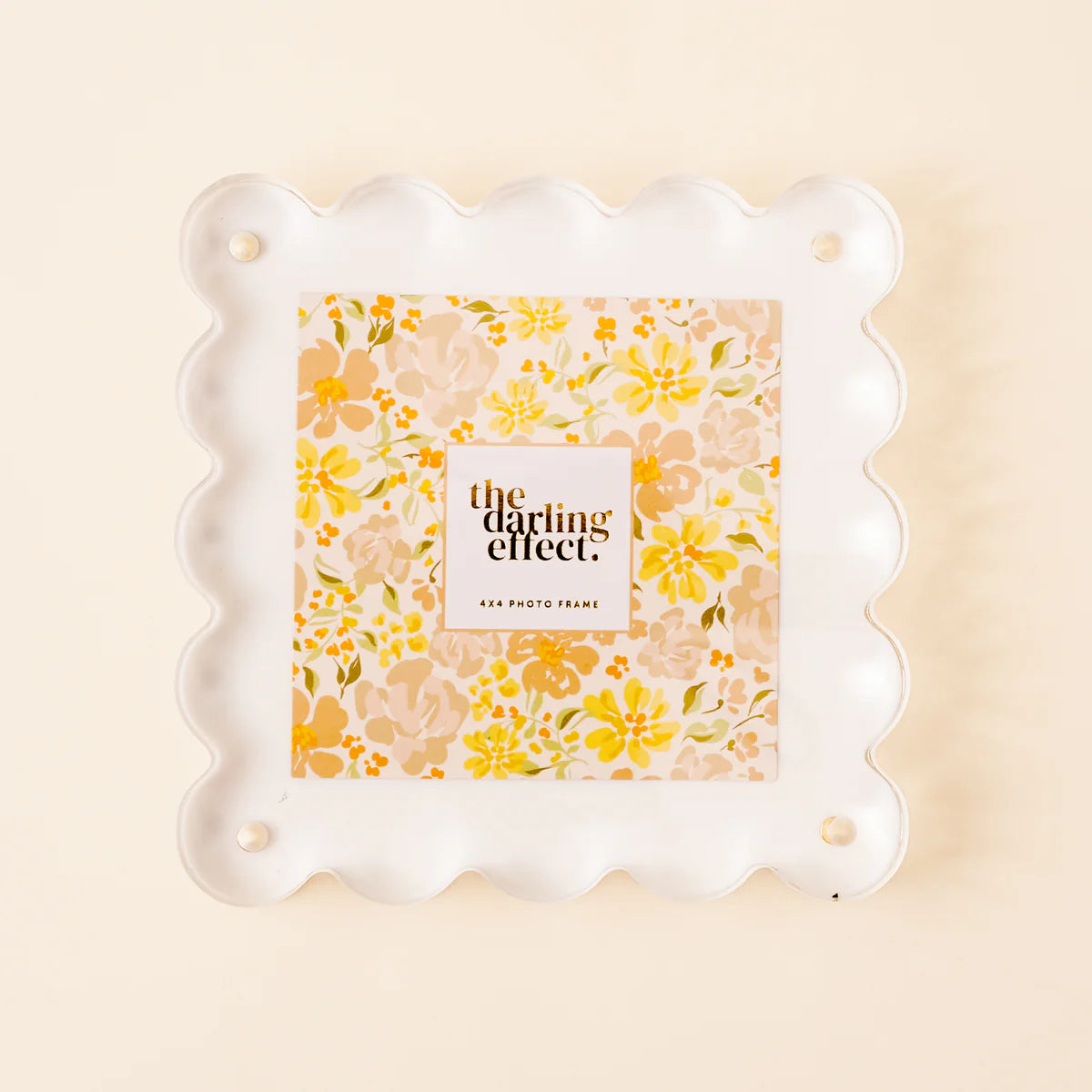 Square Scalloped Acrylic Frame