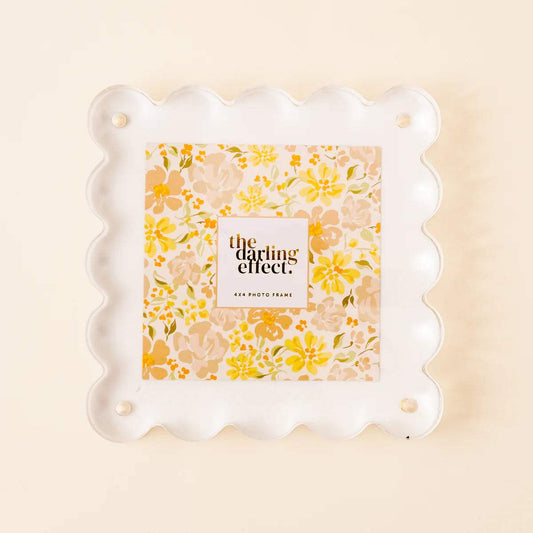 Square Scalloped Acrylic Frame