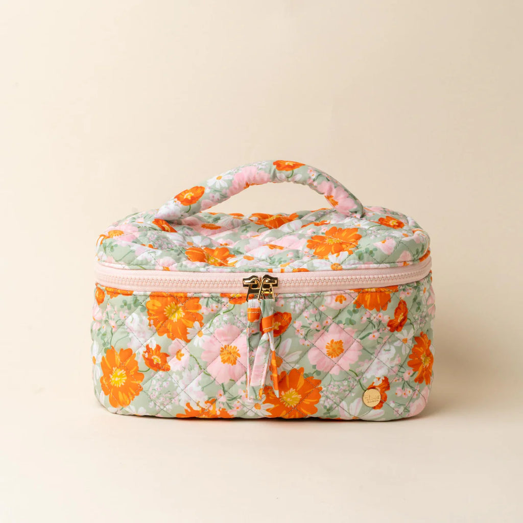 Glam & Glow Quilted Cosmetic Bag