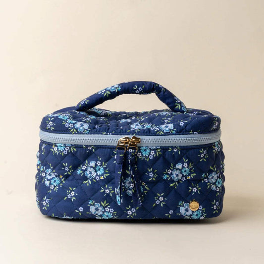 Glam & Glow Quilted Cosmetic Bag