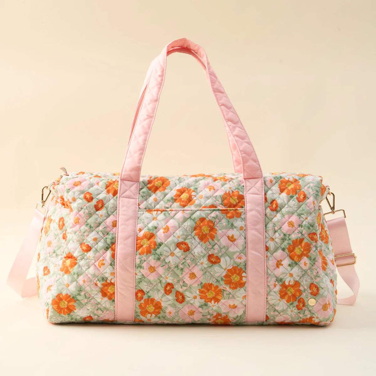On The Go Quilted Weekender Duffel Bag