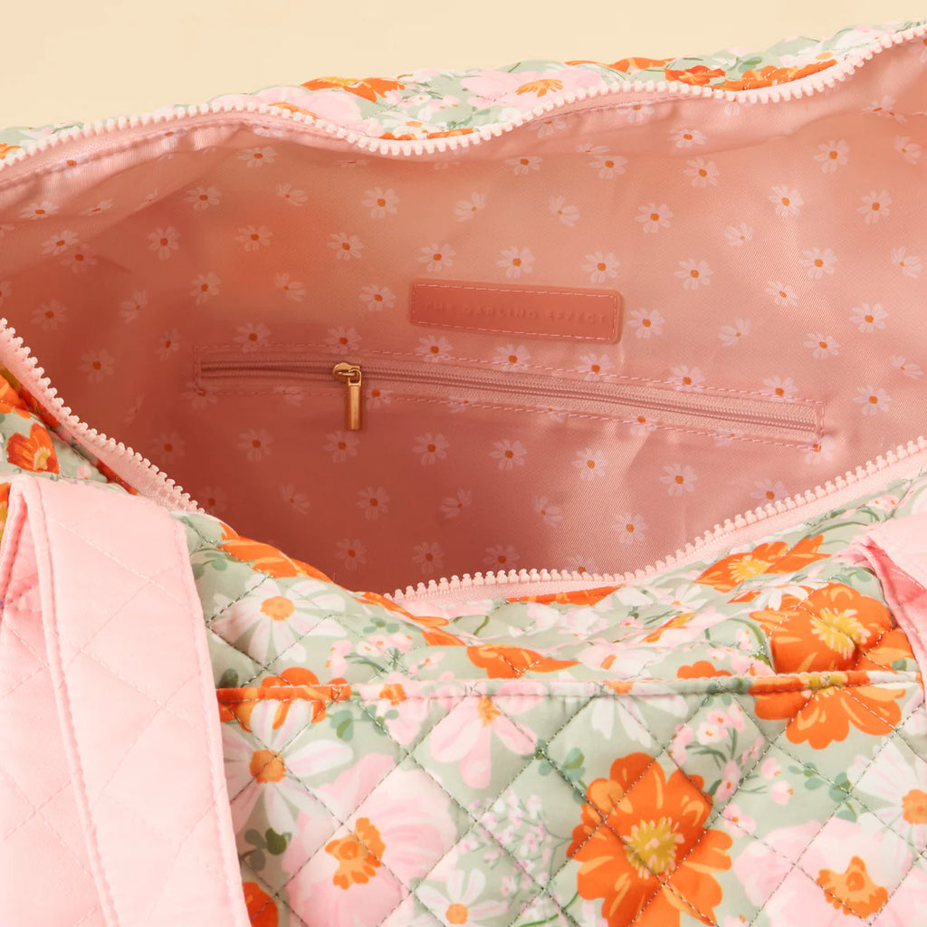 On The Go Quilted Weekender Duffel Bag