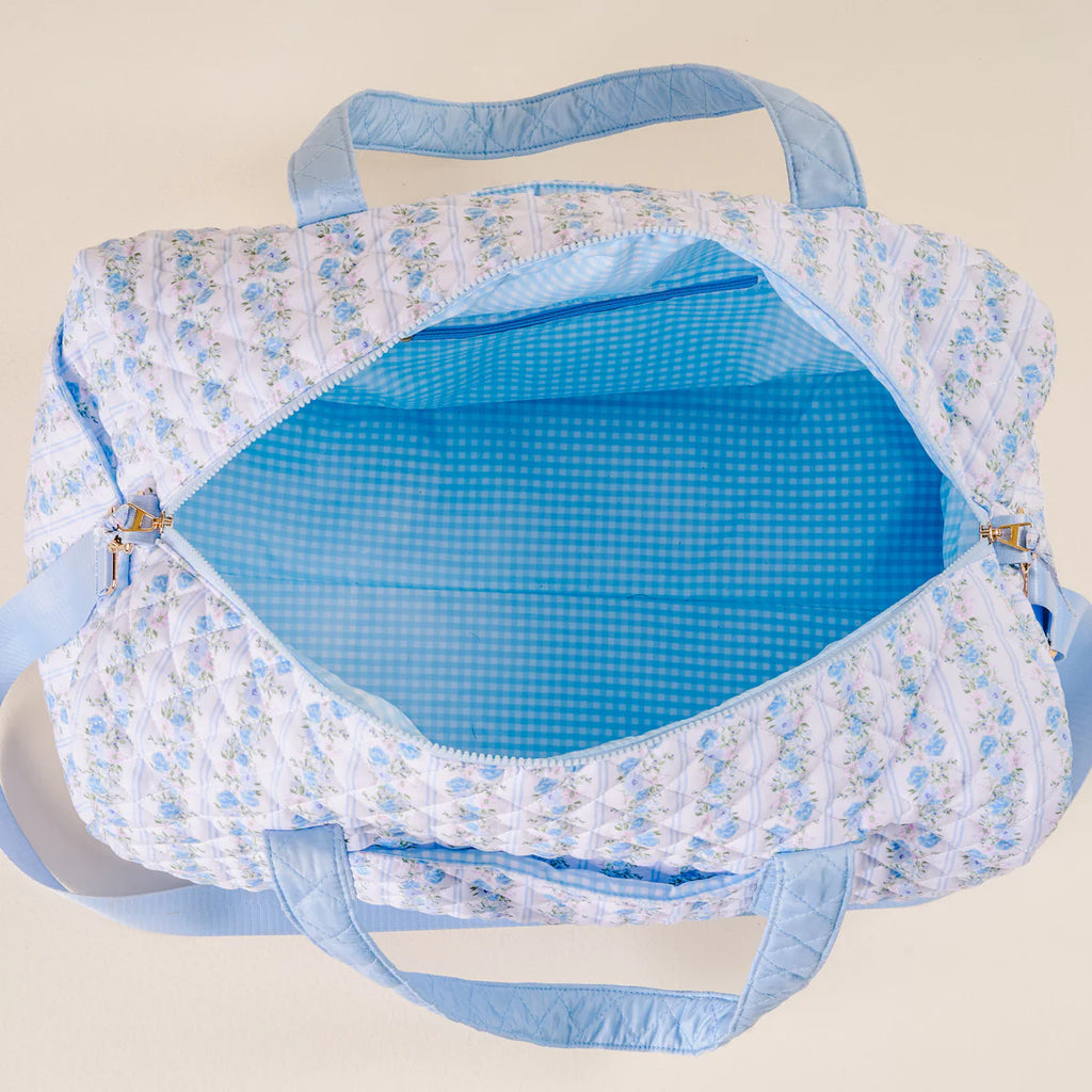 On The Go Quilted Weekender Duffel Bag